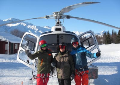 Clients at Majestic Heli Ski